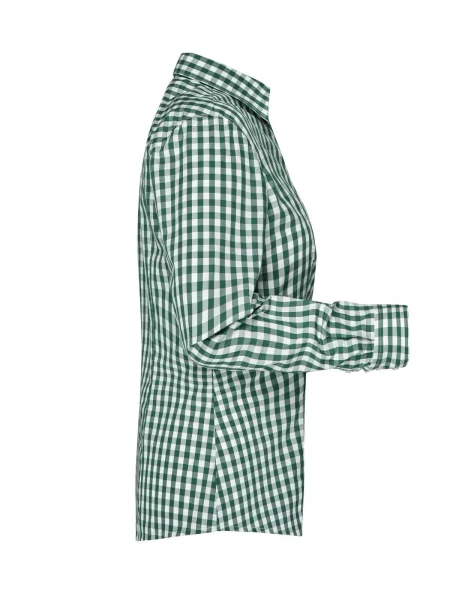 camicie-donna-in-cotone-a-quadri-james-nicholson-forest-green-white-56.webp