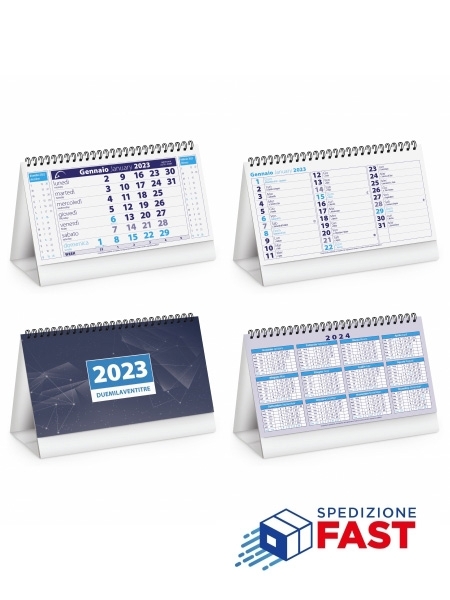 Calendari da tavolo Blu Bis cm.19x14,5