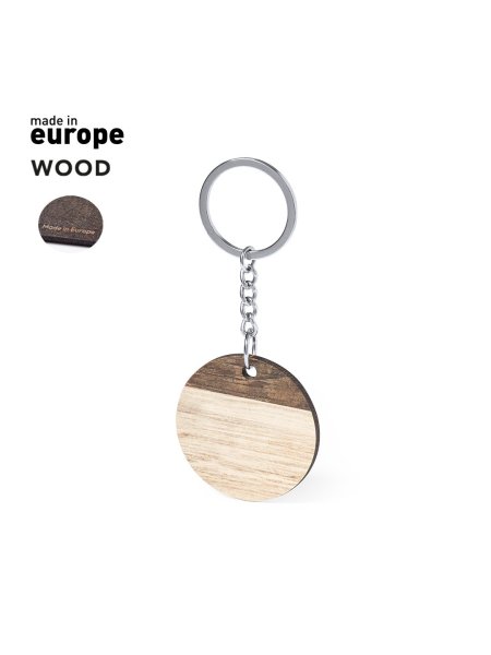 Portachiavi eco in legno personalizzato Ciran