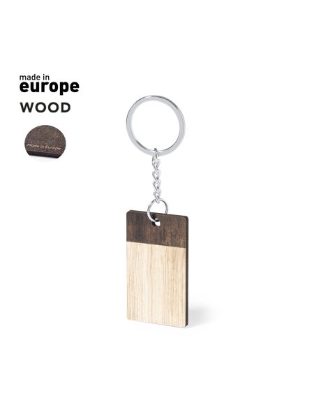 Portachiavi eco in legno personalizzato Ruhen