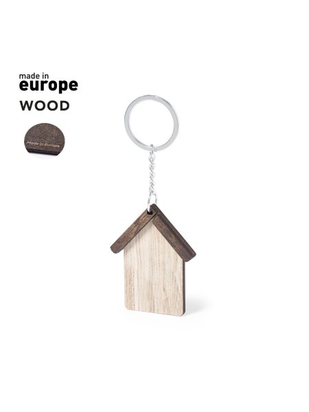 Portachiavi casa legno personalizzato Higuok