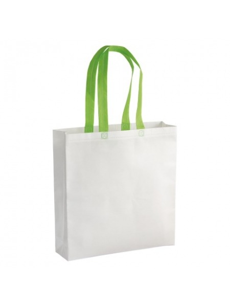 Shopper personalizzate in tnt laminato Maputo 38x40x10 cm