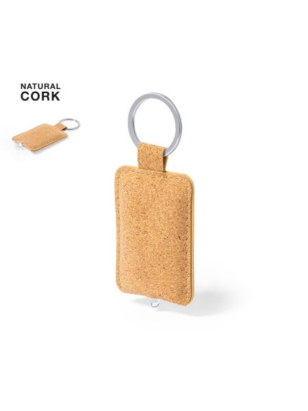 Portachiavi sughero personalizzati con torcia LED Wilbut