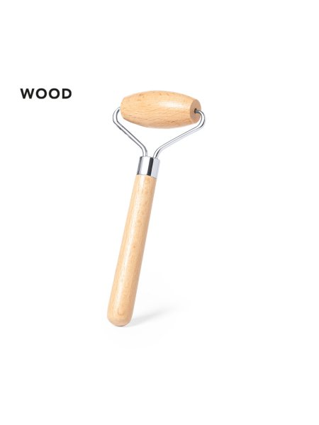 Massaggiante viso in legno naturale Charmand