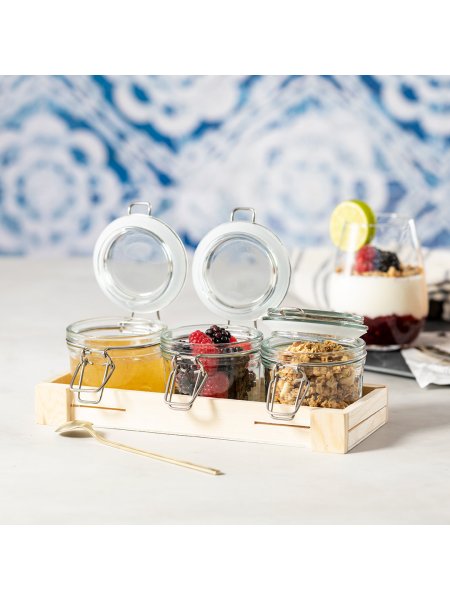 Set barattoli cucina in vetro personalizzato Gaby