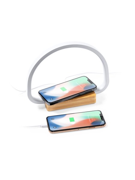Lampada con caricabatterie wireless Labrum