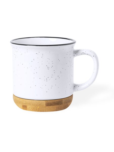 Tazza in ceramica e bamboo personalizzata Larray