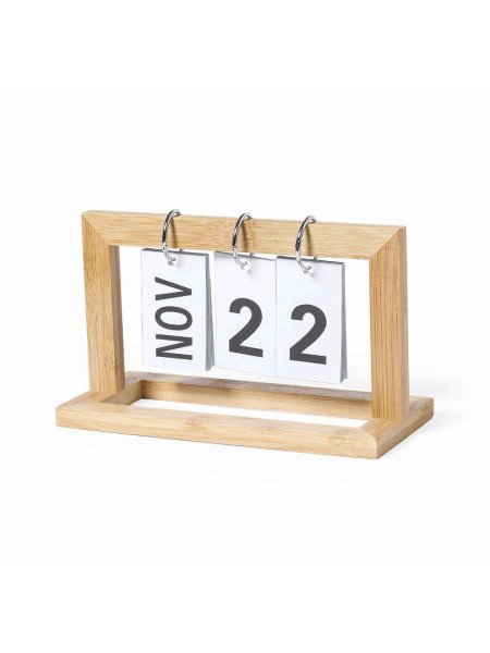 Calendario da tavolo in bamboo personalizzato Vitelix