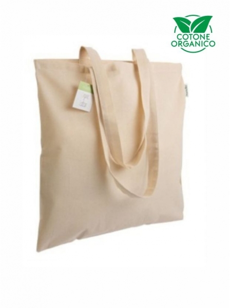 Shopper personalizzate in cotone organico Tripoli 38x42 cm