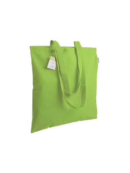 Shopper di stoffa in cotone biologico 140 g/m² Tripoli 38x42 cm