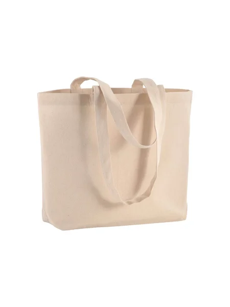 Shopper bag in cotone color naturale personalizzata Kingston 40 x 30 x 10 cm