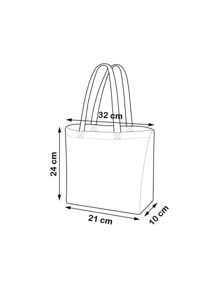 Realizzazione SHOPPER COTONE MANICI CORTI E SOFFIETTO