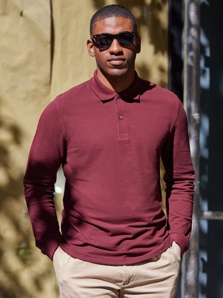 Polo maniche lunghe uomo personalizzata B&C Collection B&C My polo 180 LSL