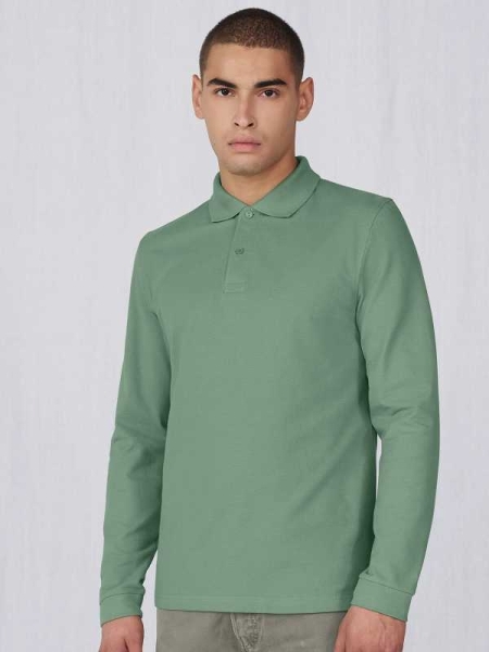 Polo uomo manica lunga B&C Collection My polo 210 LSL