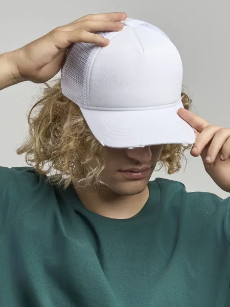 Cappellini visiera curva effetto usurato personalizzati Atlantis Rapper Destroyed