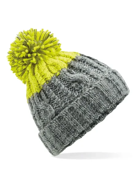 Berretto in maglia invernale con pon pon adulto personalizzato Beechfield Apres Beanie