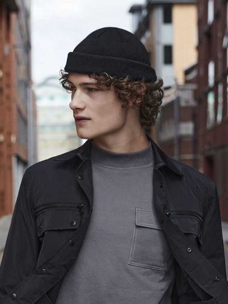 Cappello invernale personalizzato Beechfield Recycled Mini Fisherman Beanie