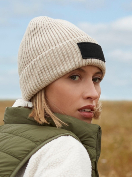 Cappelli beanie adulto invernali personalizzati Beechfield Fashion Patch Beanie