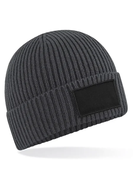 cappelli-beanie-adulto-invernali-personalizzati-beechfield-fashion-patch-beanie-black-graphite-grey-18.webp