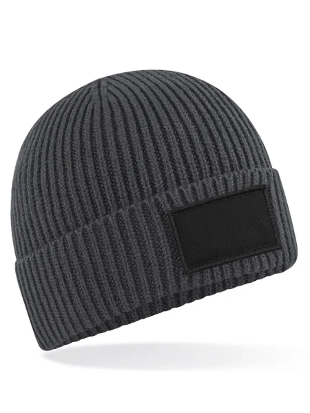 cappelli-beanie-adulto-invernali-personalizzati-beechfield-fashion-patch-beanie-black-graphite-grey-31.webp