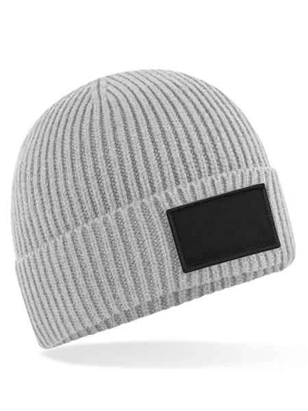cappelli-beanie-adulto-invernali-personalizzati-beechfield-fashion-patch-beanie-light-grey-black-32.webp
