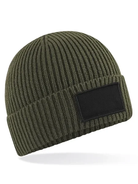 cappelli-beanie-adulto-invernali-personalizzati-beechfield-fashion-patch-beanie-military-green-black-21.webp