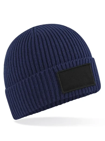 cappelli-beanie-adulto-invernali-personalizzati-beechfield-fashion-patch-beanie-oxford-navy-black-23.webp