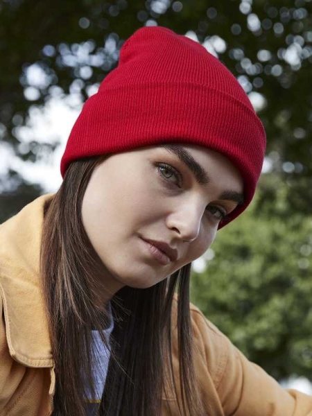 Cappelli beanie invernali cotone organico personalizzati Beechfield