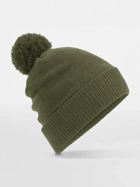 cappelli-invernali-con-pon-pon-personalizzati-beechfield-water-repellent-thermal-snowstar-beanie-olive-green-9.webp