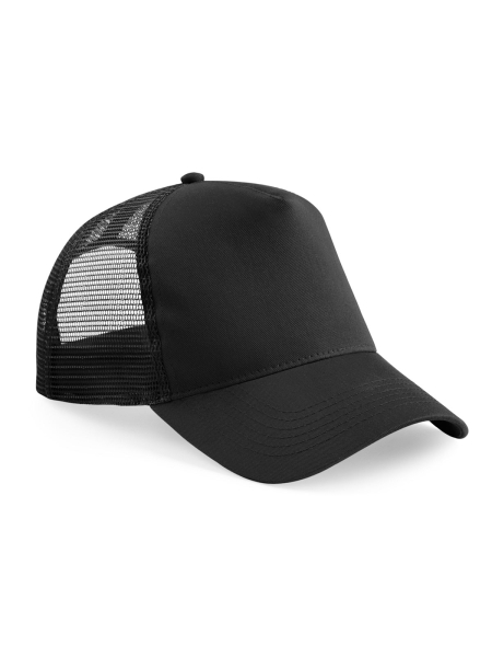 Cappello 5 pannelli modello Trucker personalizzato Beechfield Junior Snapback