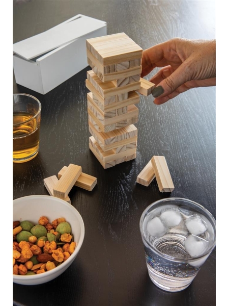 Gioco da tavolo in legno personalizzato Torre Cadente