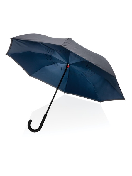 Ombrelli personalizzati con logo reversibile antivento Impact AWARE Eustace