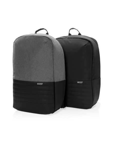 Zaini business uomo porta pc antitaccheggio personalizzato Swiss Peak Edison