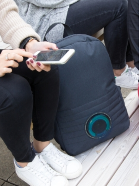 Zaino con cassa speaker integrata porta pc personalizzato Party