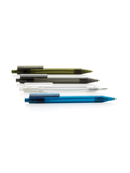 Penne promozionali ecologiche in R-Pet personalizzate X8