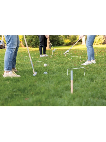 Giorco e passatempo in legno personalizzato Croquet