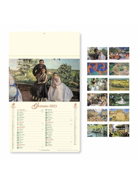 Calendari avoriati Artistico cm. 31x52,5