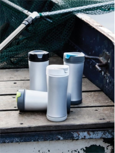Tazza termica da viaggio ecologica personalizzata Boom 225 ml