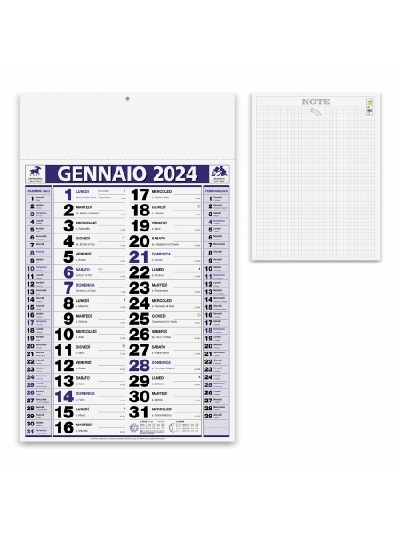 Calendari olandesi classic notes cm 29x47