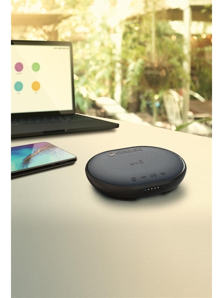 Altoparlante wireless con caricabatterie wireless personalizzato Motorola Kasey
