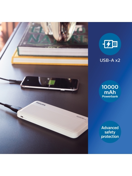 Power bank personalizzato Philips Brett 10000 mAh