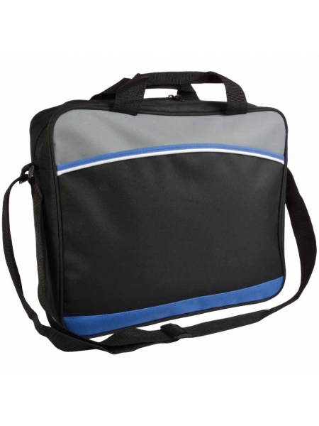 Borsa porta documenti in poliestere con tracolla cm 38x31x10