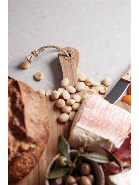 Tagliere legno rotondo personalizzato VINGA Buscot Round