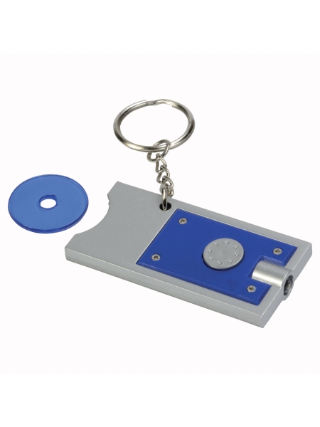 Portachiavi con gettone per carrello spesa personalizzato Shop Light