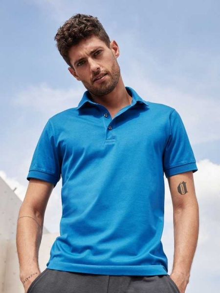 Polo slim fit personalizzate da uomo James & Nicholson