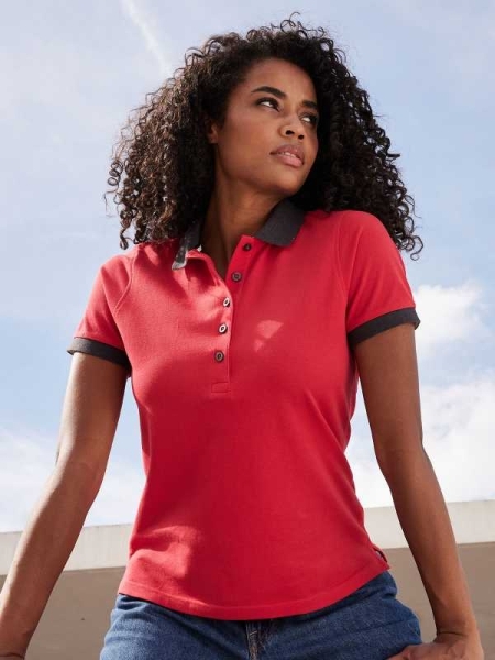 Polo donna maniche corte personalizzata James & Nicholson