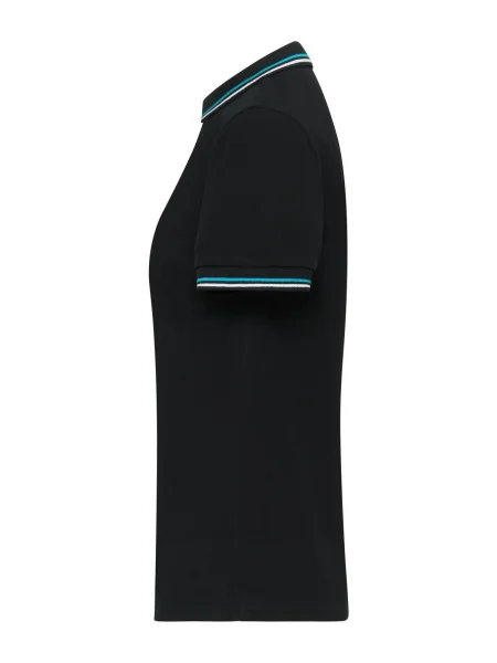 polo-personalizzate-donna-in-cotone-210-g-m2-black-white-turquoise-38.webp