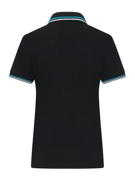 polo-personalizzate-donna-in-cotone-210-g-m2-black-white-turquoise-39.webp