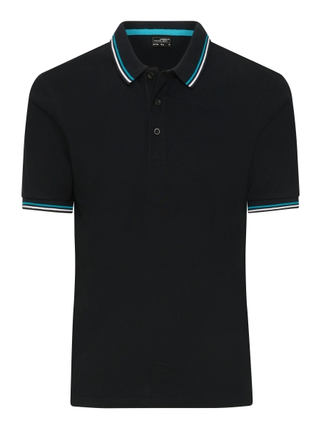 polo-da-uomo-personalizzato-james-nicholson-mens-polo-tricolor-black-white-turquoise.jpg