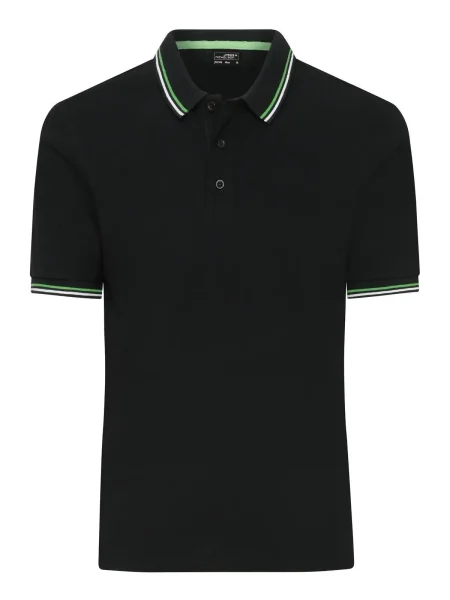 polo-uomo-classiche-personalizzate-james-nicholson-tricolor-black-white-lime-green-12.webp